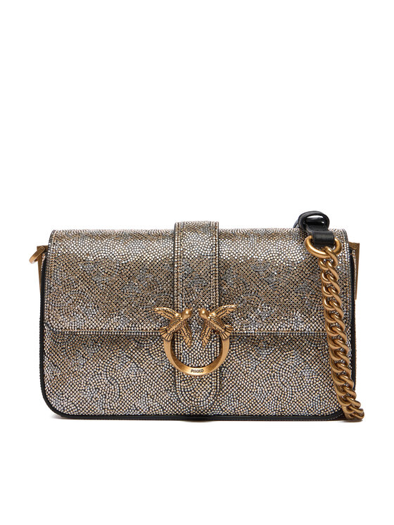 PINKO PINKO Handtasche Love One Slouchy Baby AI 25-26 PCPL 105353 105353 Goldfarben