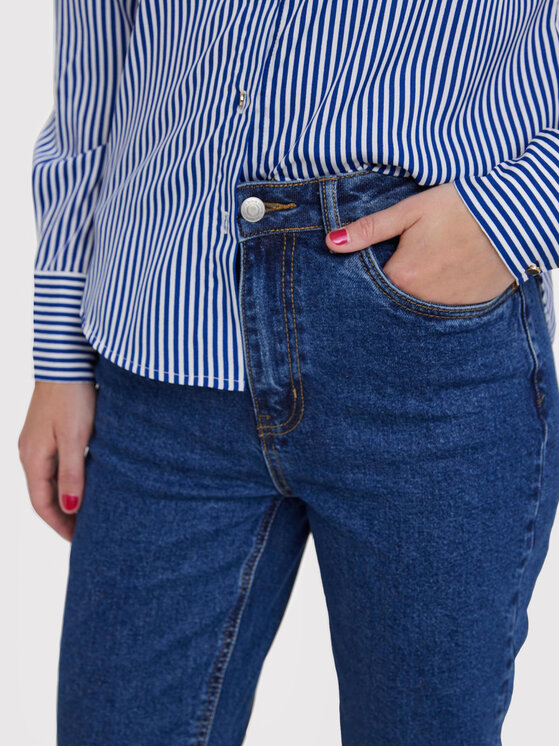 Vero Moda Vero Moda Traperice Brenda 10268434 Tamnoplava Straight Fit