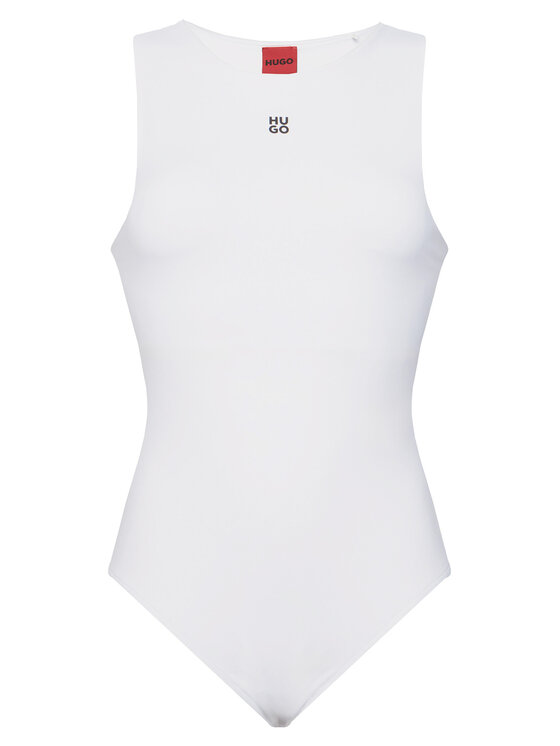 HUGO HUGO Bodi Dasiel 50545196 Valge Slim Fit