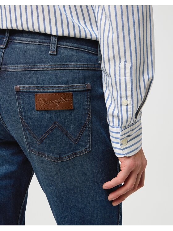 Wrangler Wrangler Jeansy GREENSBORO Niebieski Straight Leg