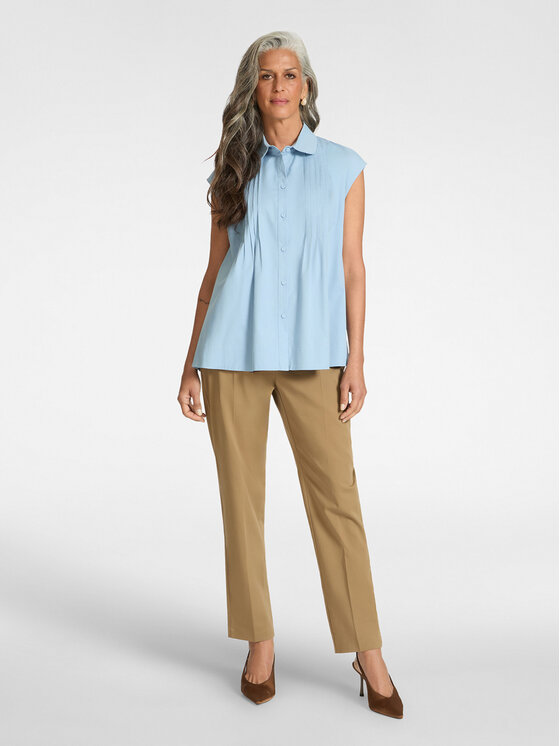 Elena Mirò Elena Mirò Camicia 5014P000308N004 Turchese Regular Fit