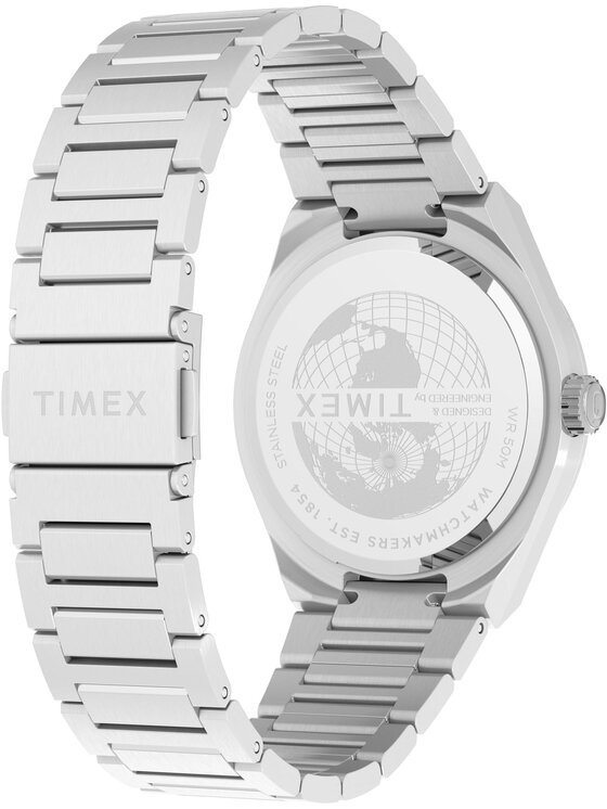 Timex Timex Zegarek TW2Y25100 Srebrny