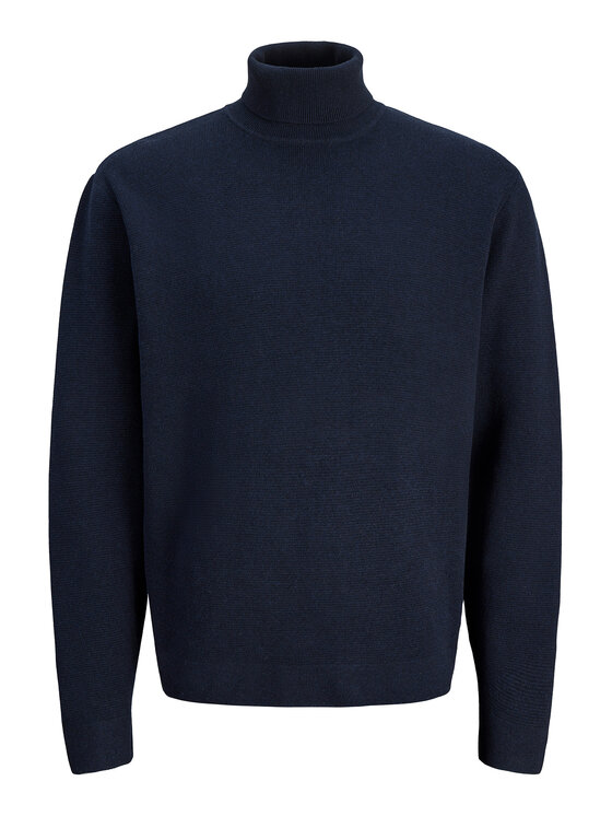 Jack & Jones Jack & Jones Bluză cu gât Milano 12285093 Bleumarin Relaxed Fit