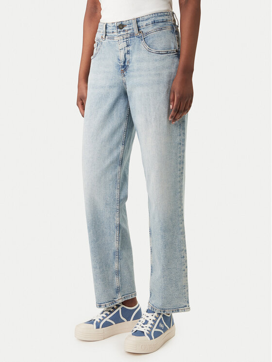 Guess Jeans Guess Jeans Jeansy W5BA3O D0027 Modrá Boyfriend Fit