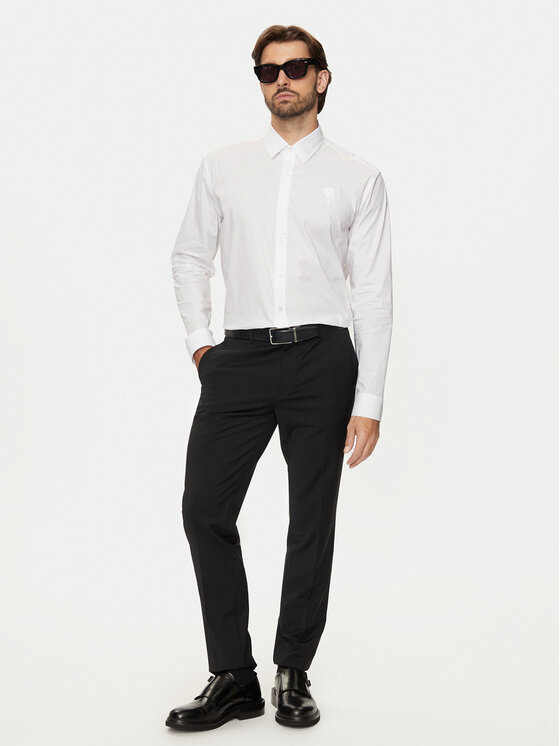 KARL LAGERFELD KARL LAGERFELD Särk 605951 544600 Valge Regular Fit