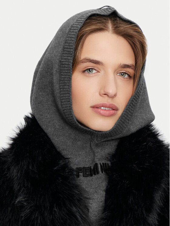 PINKO PINKO Komínový šál 104308 A26I Tmavosivá