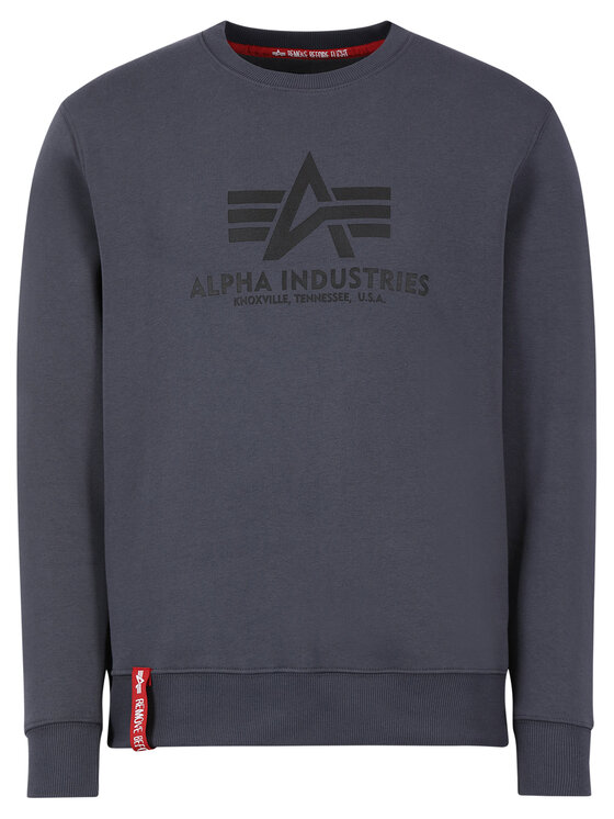 Alpha Industries Bluza Basic 178302 Szary Regular Fit