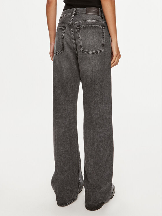 PINKO Pinko Džínsy Wanda 101733 A24X Sivá Wide Leg