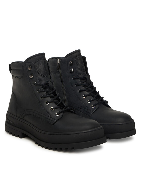 Blauer Blauer Schnürschuhe F5IUKA01/LEA Schwarz
