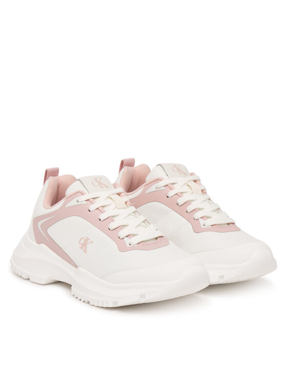 Calvin Klein Calvin Klein Сникърси Low Cut Lace-Up V3A9-83233-1844 S Бял