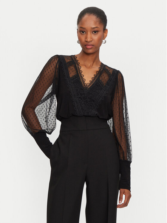 Morgan Morgan Bluză 221-TAGADA Negru Regular Fit