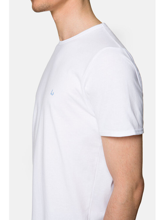 Lancerto Lancerto T-Shirt Daniel TS124121000026 Biały Regular Fit