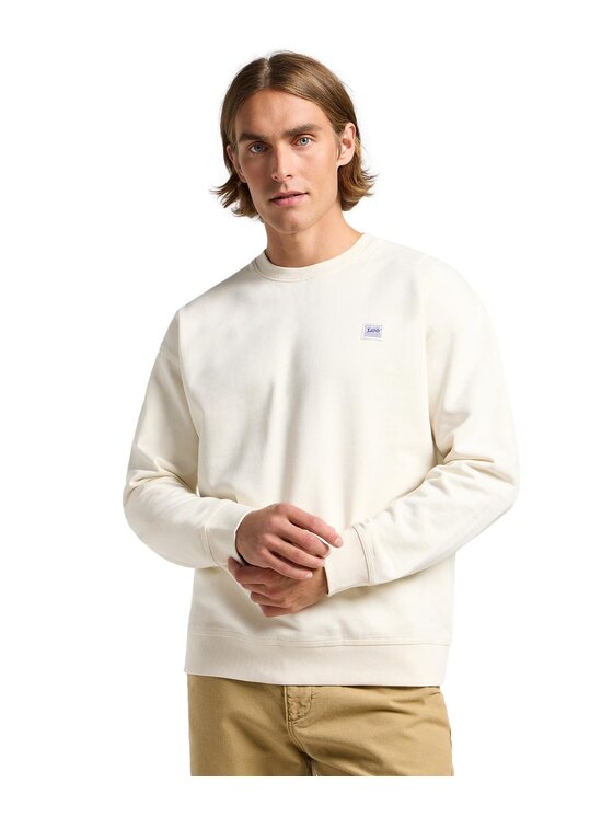 Lee Lee Bluza 112364228 Beżowy Relaxed Fit