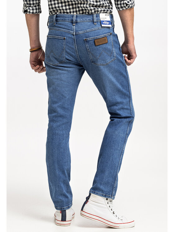 Wrangler Wrangler Jeansy LARSTON Niebieski Slim Fit
