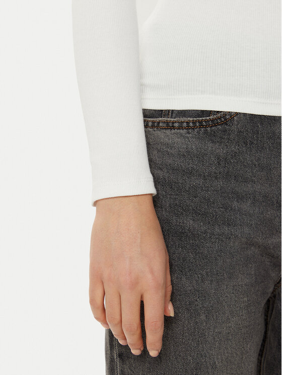 Tommy Jeans Tommy Jeans Blúz Essential DW0DW17387 Ekru Slim Fit