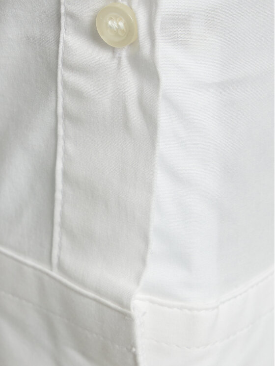 Sisley Sisley Cămașă 5CNXSQ032 Alb Slim Fit