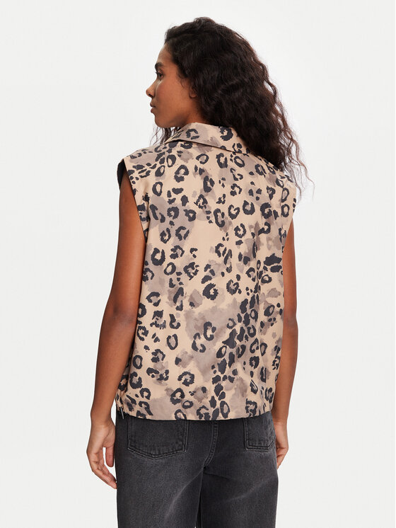 adidas adidas Liemenė Animal Print 3-Stripes JV6957 Smėlio Loose Fit