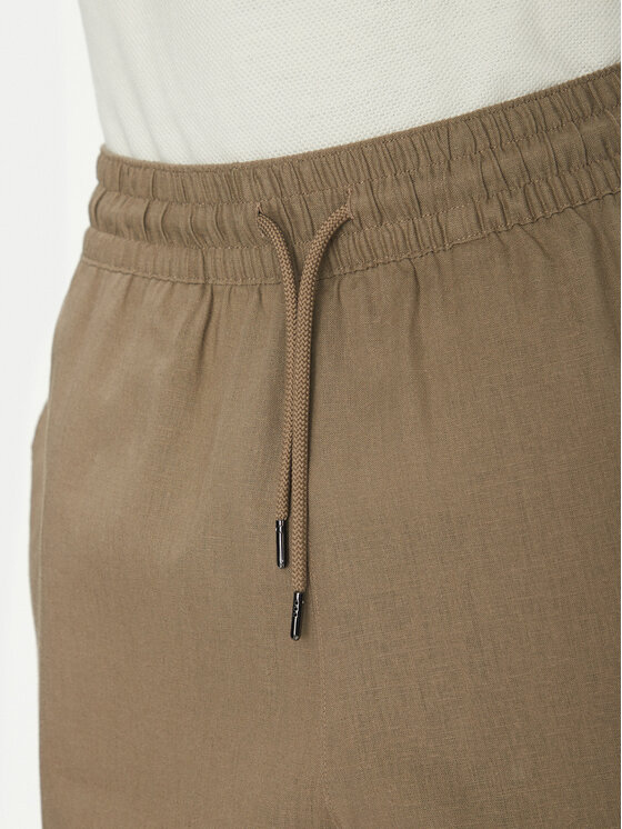 Emporio Armani Emporio Armani Šortky z materiálu EM000681 AF12356 U6189 Hnědá Regular Fit