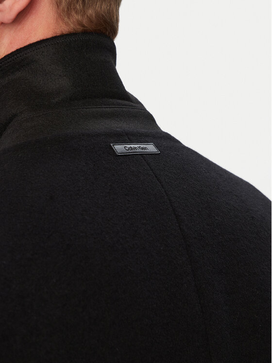 Calvin Klein Calvin Klein Вълнено палто LV04LH444G Черен Regular Fit