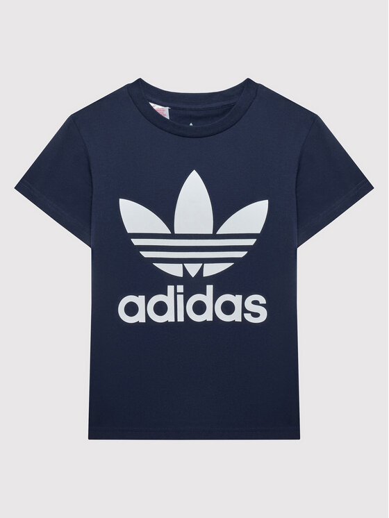 adidas Tričko Trefoil HK0260 Tmavomodrá Regular Fit