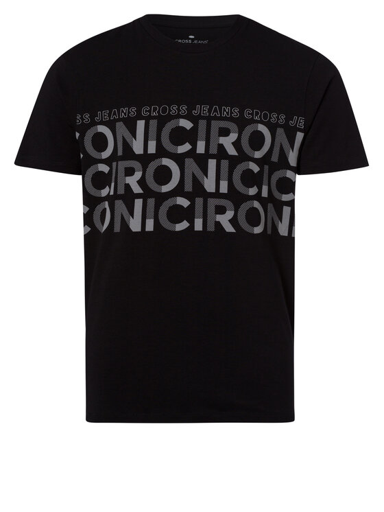 Cross Jeans Cross Jeans T-Shirt 15798-020 Czarny Regular Fit