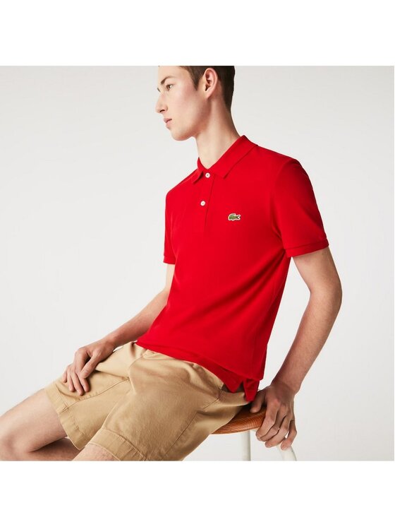 Lacoste Lacoste T-Shirt LACOSTE T-Shirt e Polo Uomo PH4012 240 Rosso Czerwony Standard Fit