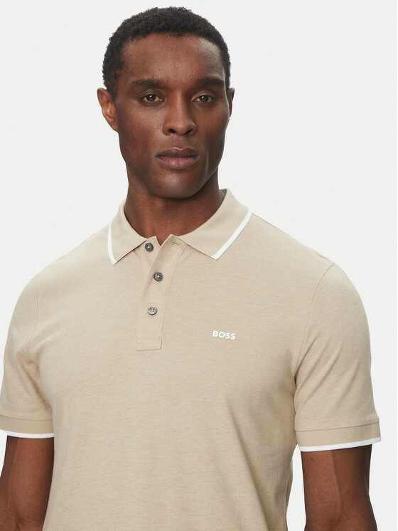 BOSS BOSS Polo majica Parlay 190 50494697 Bež Regular Fit