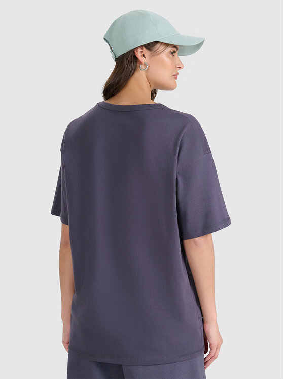 4F 4F T-Shirt UNISEX Szary ciemny Oversize
