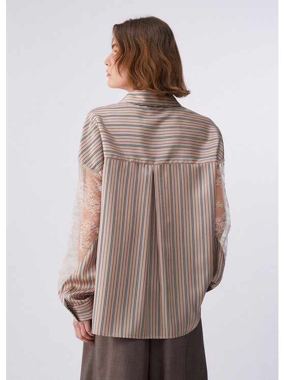 Liu Jo Liu Jo Camicia CA6119TS555P9577 Beige Regular Fit