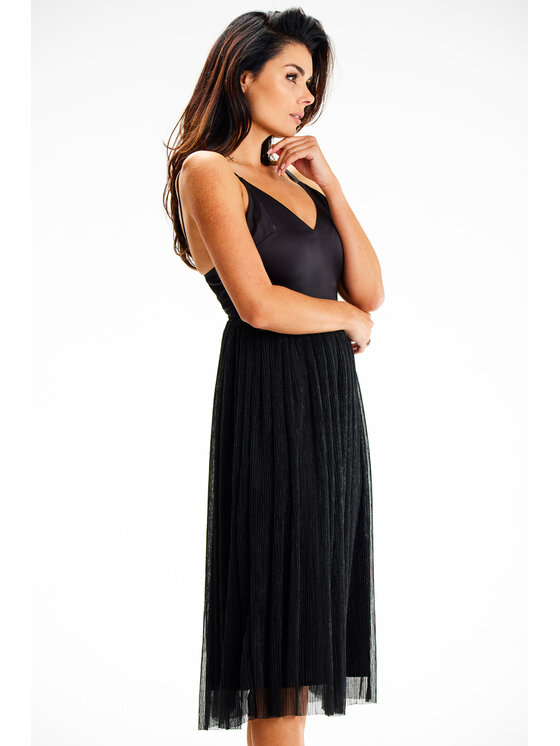 Awama Awama Abito da sera A624 Nero Basic Fit