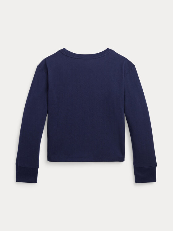 Polo Ralph Lauren Polo Ralph Lauren Bluza Ls Dog Tee 312916817001 Mornarsko modra Regular Fit