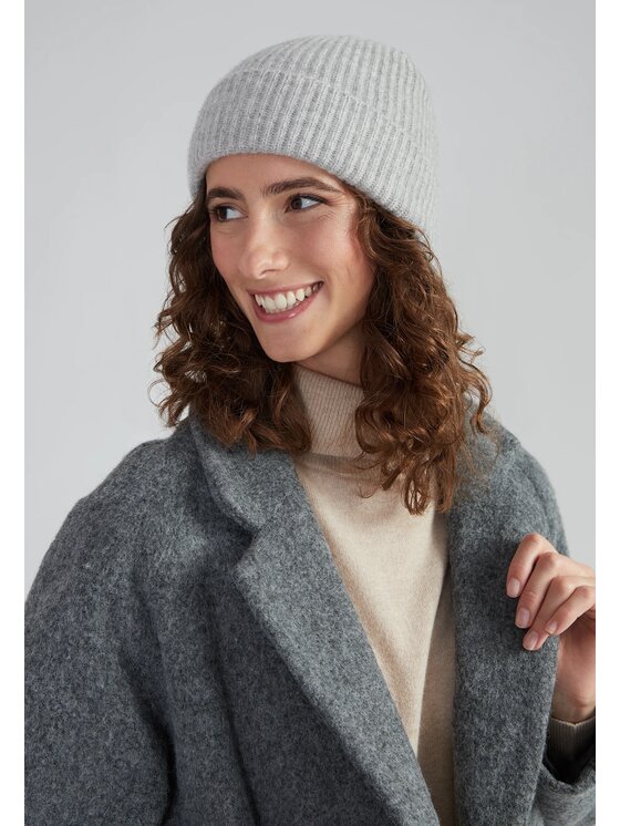 Style Republic Style Republic Czapka Kaszmir Szary jasny