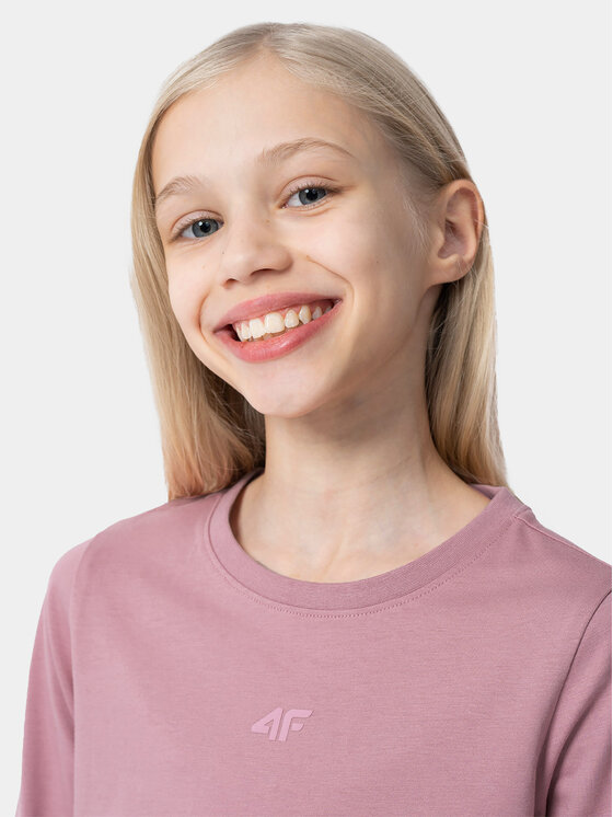 4F 4F Bluse 4FJAW23TLONF141 Rosa Regular Fit