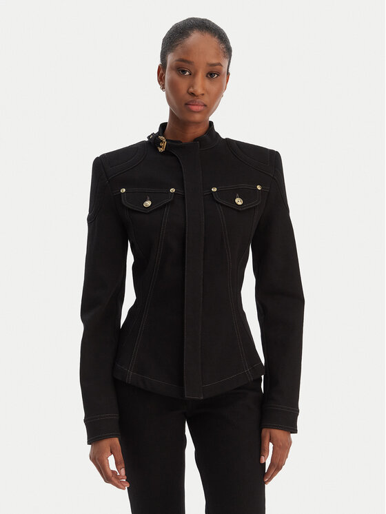 Versace Jeans Couture Versace Jeans Couture Džinsinė striukė 80HAS458 DT037 Juoda Slim Fit