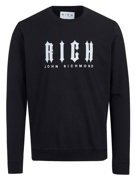 John Richmond John Richmond Mikina HMP18028FE FX Čierna Slim Fit