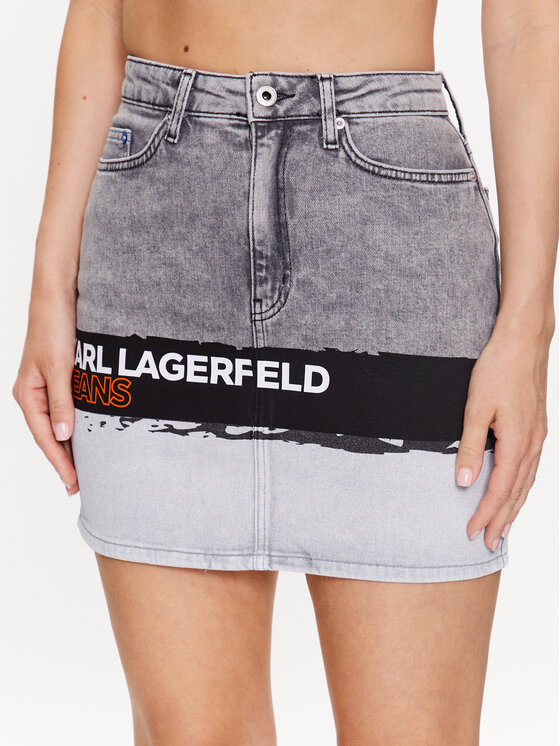 Jeans suknja Karl Lagerfeld Jeans