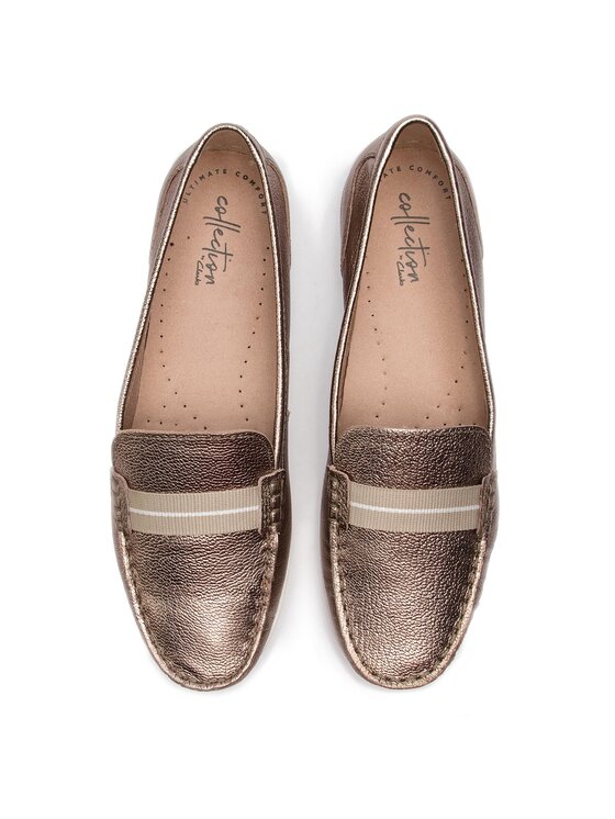 Clarks Clarks Мокасини Dameo Vine 261406034 Златист