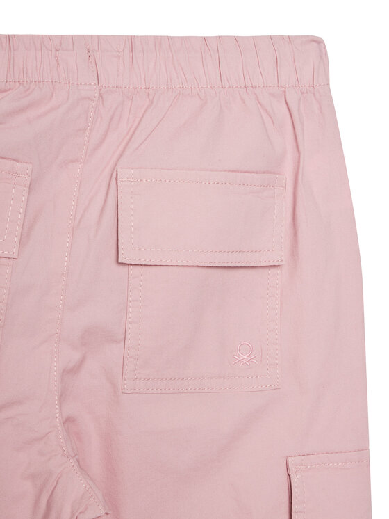 United Colors Of Benetton United Colors Of Benetton Spodnie materiałowe 4L2VCF046 Różowy Relaxed Fit