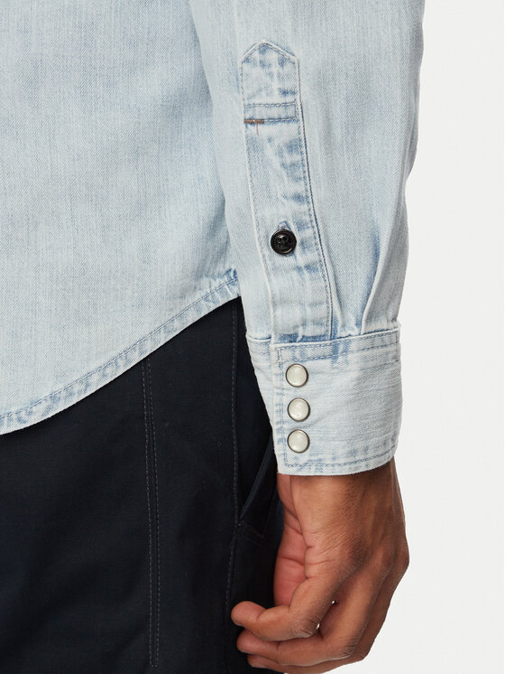 G-Star Raw G-Star Raw дънкова риза Dakota D23616-D252 Син Regular Fit