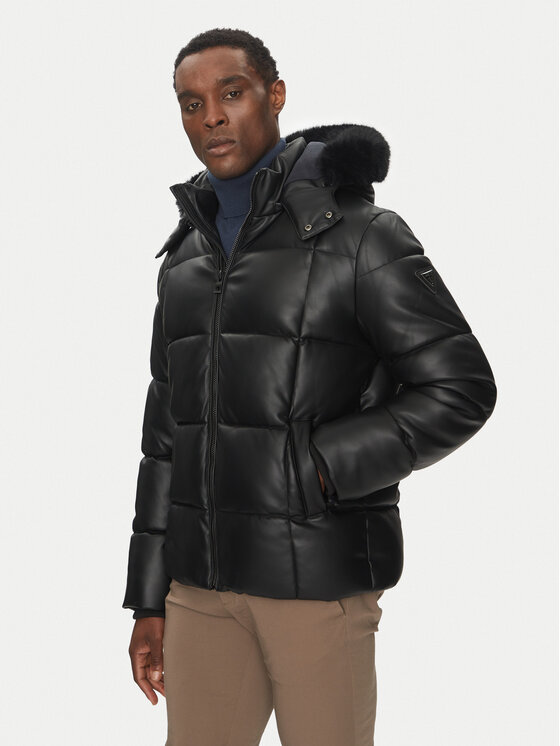 Guess Guess Zimní bunda M4BL33 WGJB0 Černá Regular Fit