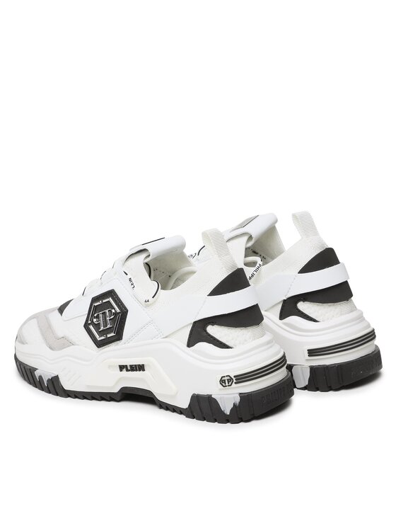 PHILIPP PLEIN PHILIPP PLEIN Tenisice Trainer Predator Tm AAAS USC0096 PTE003N Bijela
