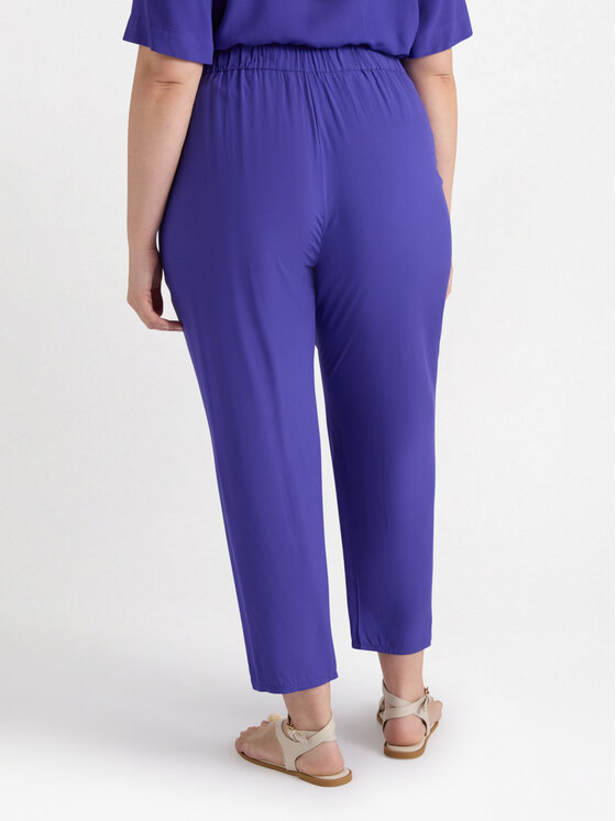 Fiorella Rubino Fiorella Rubino Pantaloni di tessuto P137T004840N029 Turchese Regular Fit