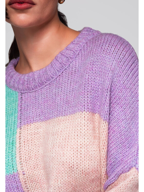 Ombre Ombre Sweter LW-SWSW-0108 Kolorowy Oversize