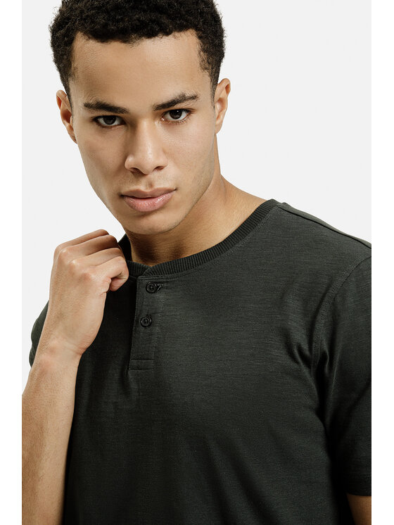 Cross Jeans Cross Jeans T-Shirt 16129-387 Zielony Regular Fit