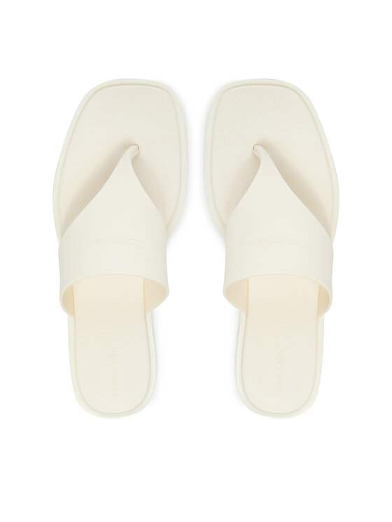 Calvin Klein Flip flop Toepost Tpu Slide HW0HW02836 Écru