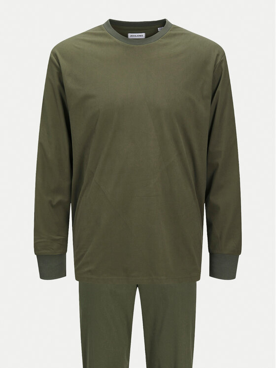 Jack&Jones Jack&Jones Pidžama Solid 12268536 Zaļš Loose Fit