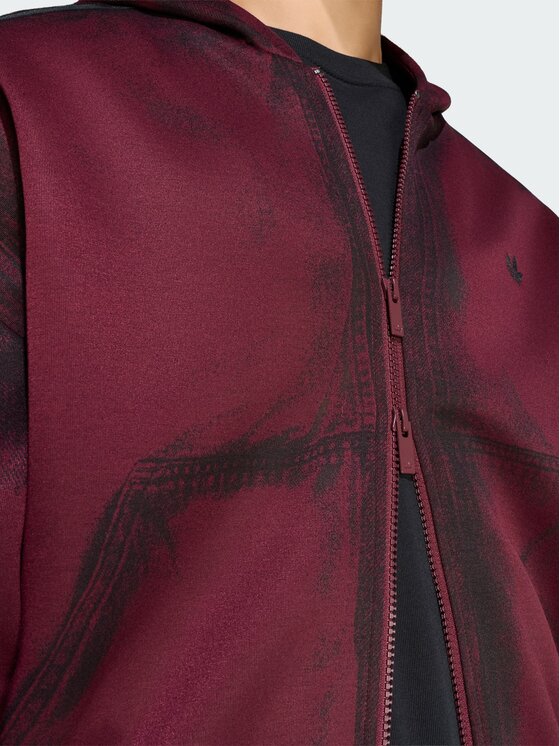 adidas adidas Bluza 171038 Bordowy Loose Fit