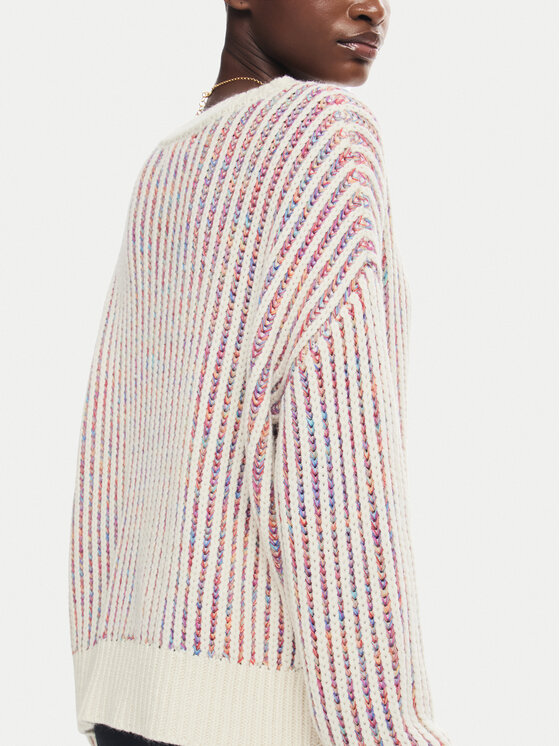 Desigual Desigual Pullover Whitehorse 24WWJF34 Écru Regular Fit