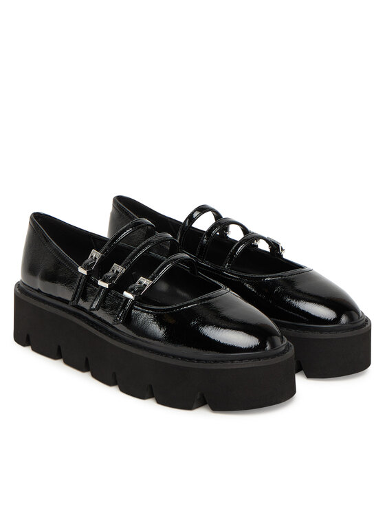 Buffalo Buffalo Halbschuhe Darya Mary Vamp 1620043 Schwarz