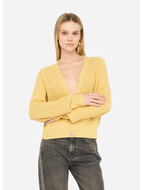 Liu Jo Liu Jo Cardigan MF5054MS041P9118 Giallo Regular Fit
